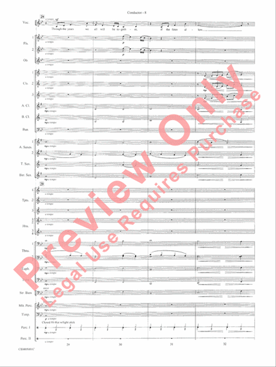 Have Yourself a Merry Little Christmas Concert Band scores gallery preview page 10