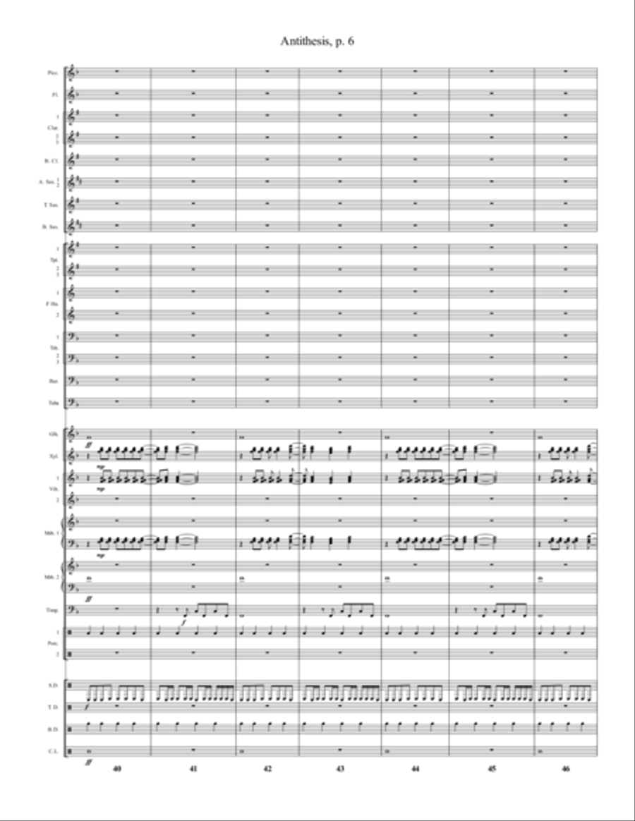 Antithesis Marching Band scores gallery preview page 6