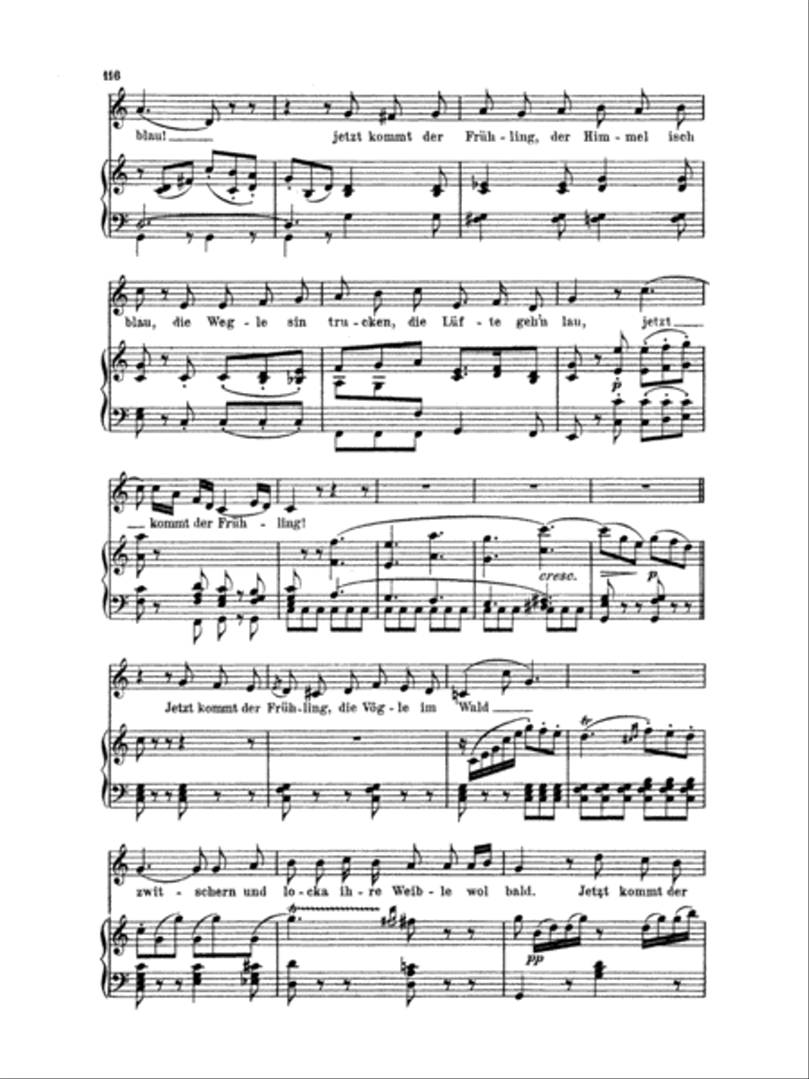 Mendelssohn: 79 Songs, Low Voice (German) Low Voice scores gallery preview page 2