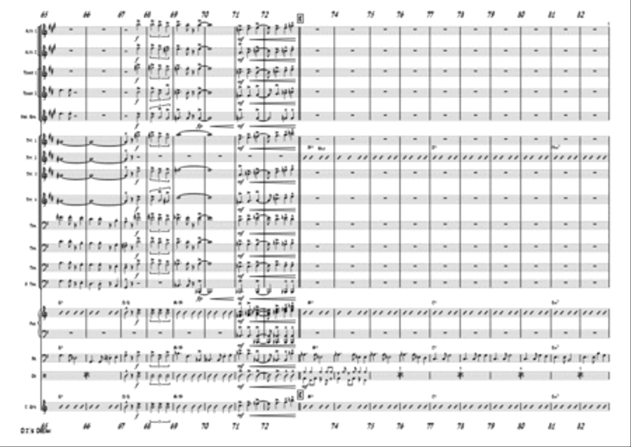 D.J.s Dream - Latin/Samba - Big Band Jazz Ensemble scores gallery preview page 5