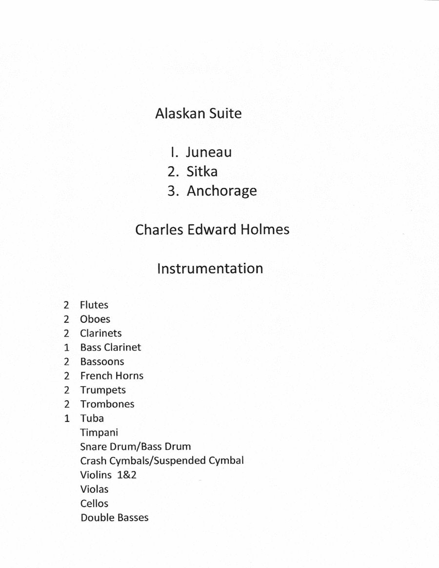 Alaskan Suite-Score Full Orchestra scores gallery preview page 1