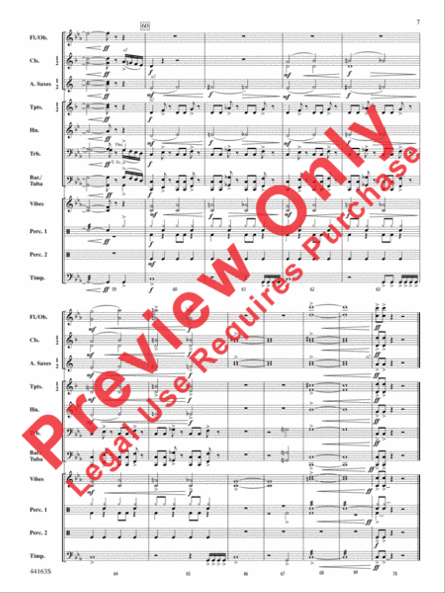 Secret Agent Sugar Plum Concert Band scores gallery preview page 8