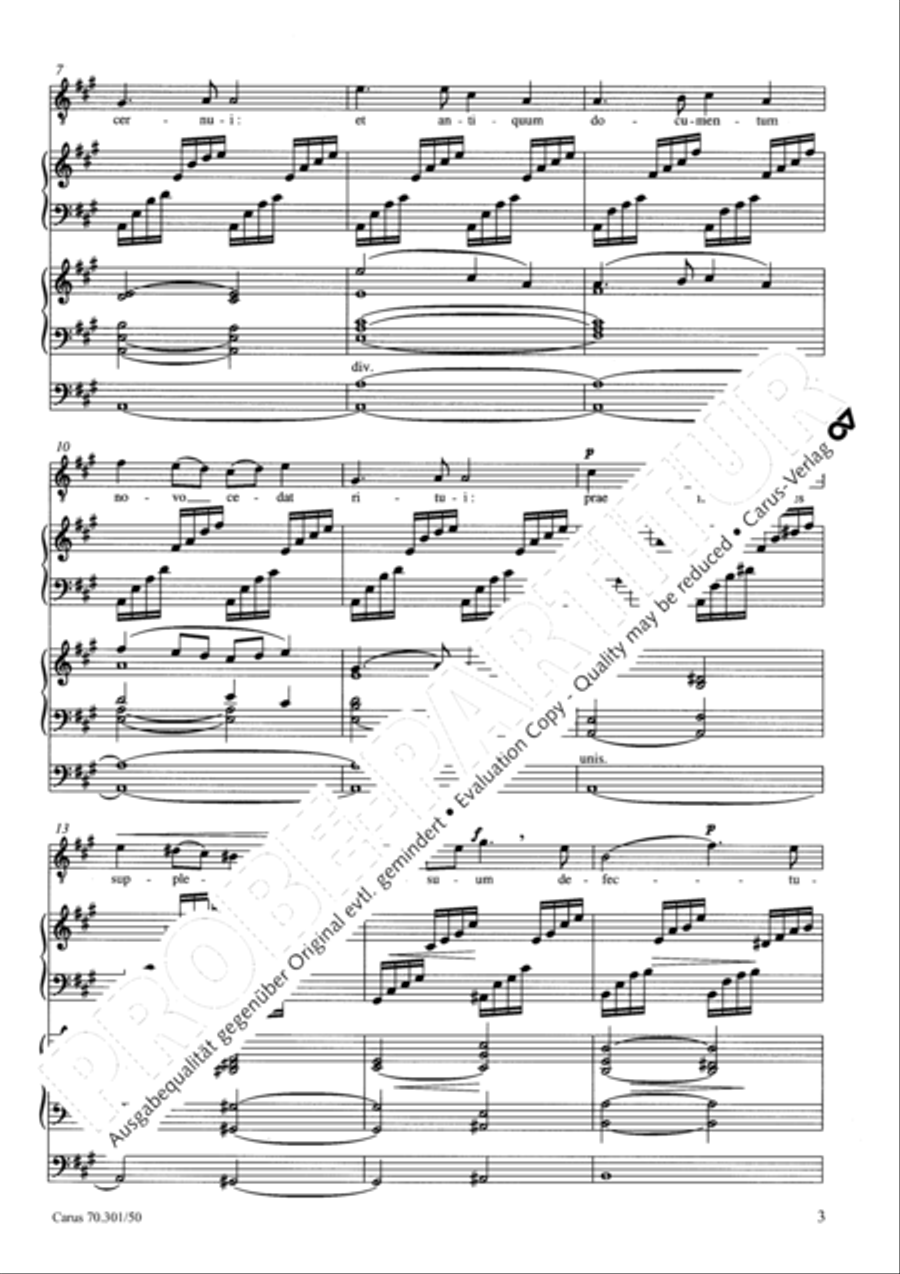 Tantum ergo in A major Choir scores gallery preview page 4