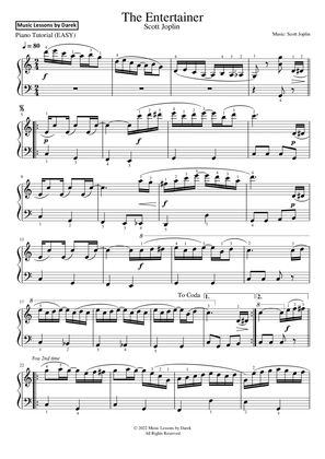 The Entertainer (EASY PIANO) [Scott Joplin]