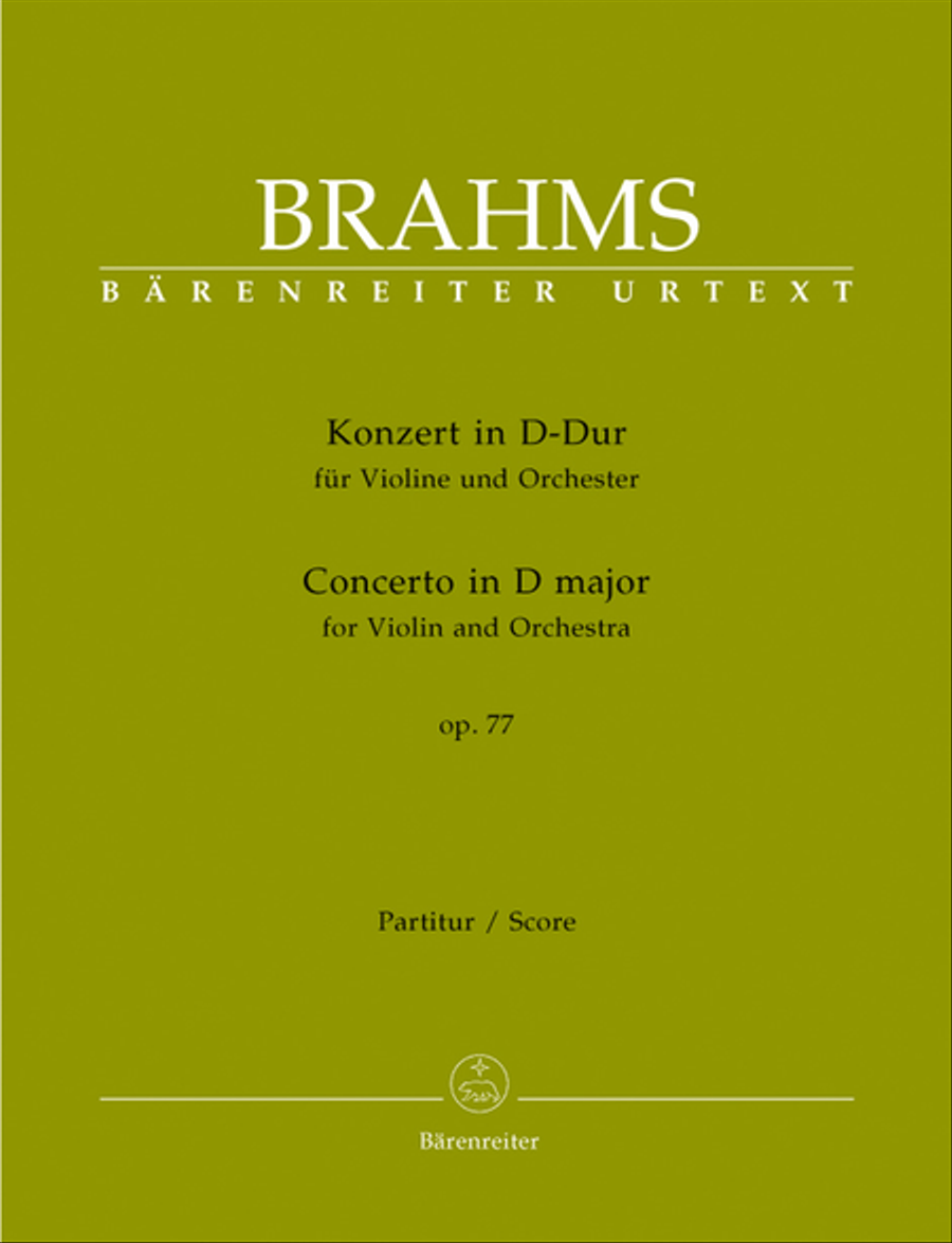 Concerto for Violin and Orchestra in D major, op. 77