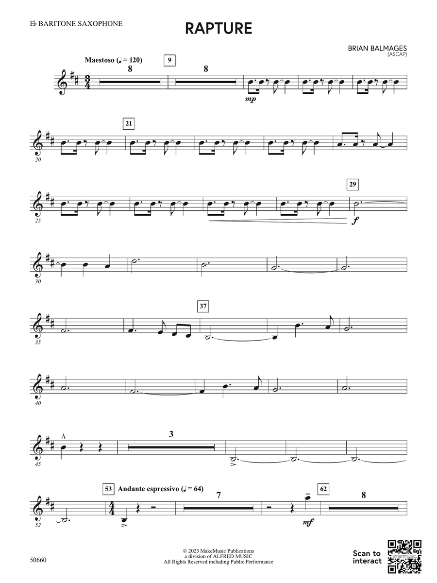 Rapture: E-flat Baritone Saxophone