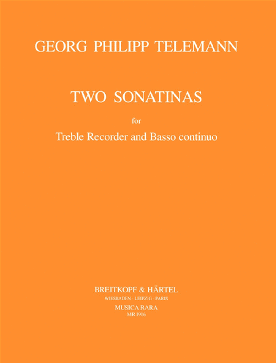 2 Sonatinas 2 Sonatinas Recorder scores gallery preview page 1
