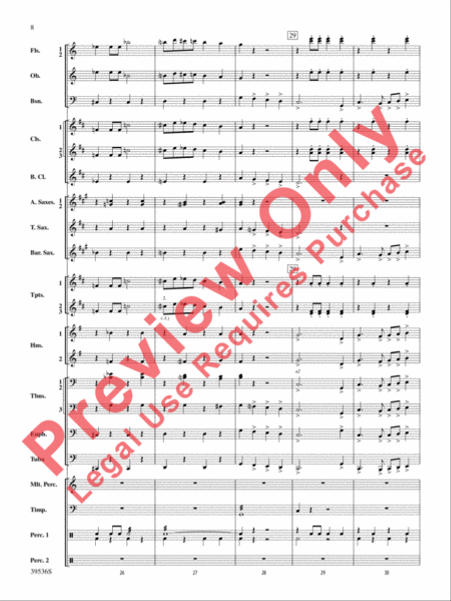 Screamers! Screamers! Concert Band scores gallery preview page 9