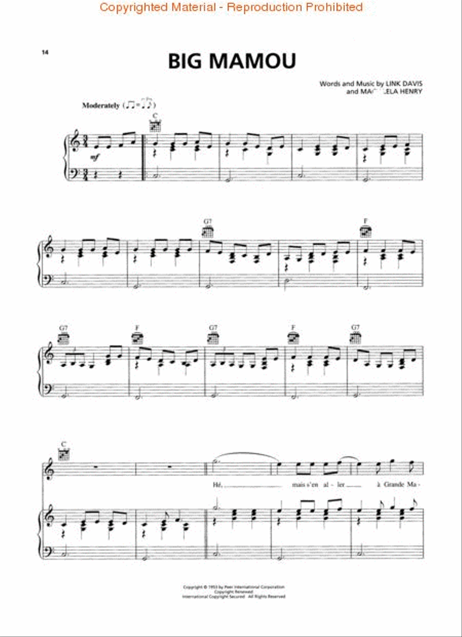Cajun & Zydeco Classics Cajun & Zydeco Classics Piano, Vocal, Guitar scores gallery preview page 4