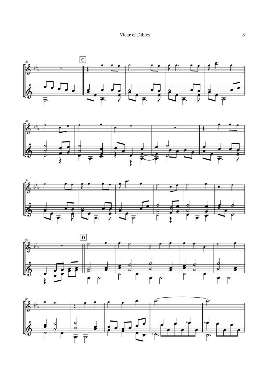 Psalm 23 (theme From The Vicar Of Dibley) Flute scores gallery preview page 6