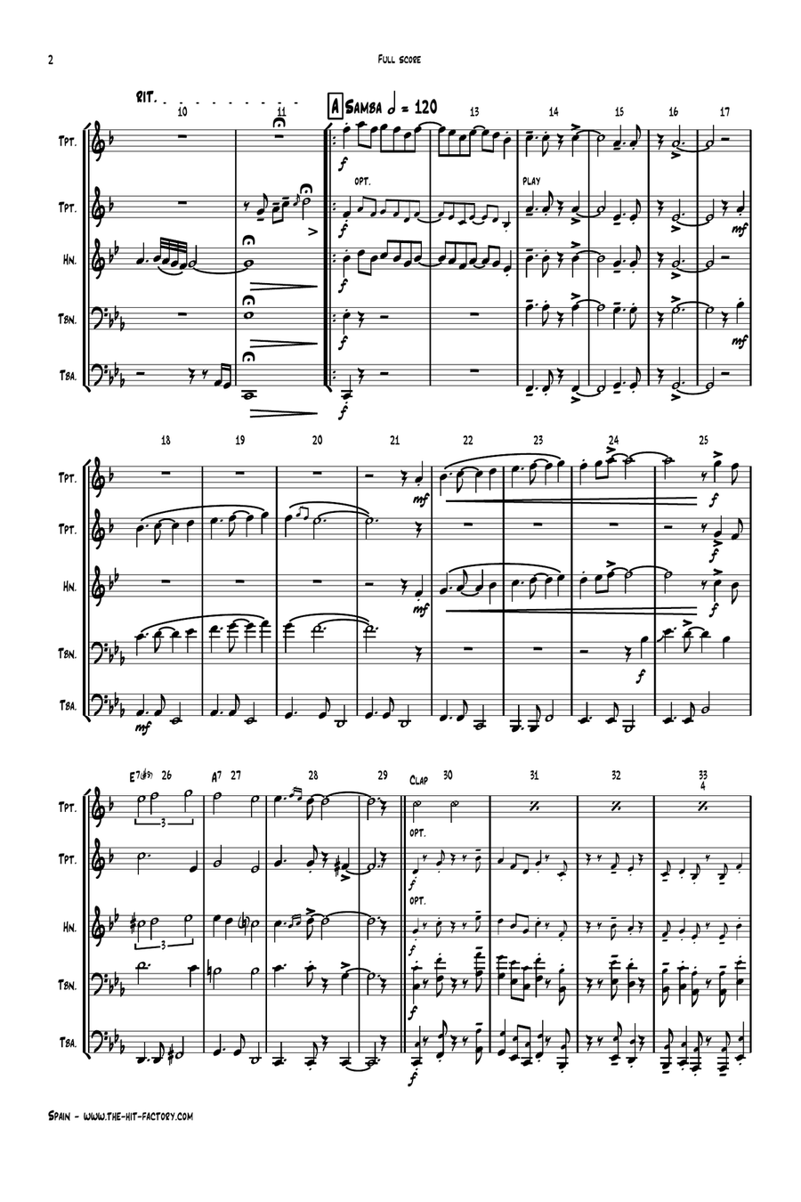 Spain Brass Quintet scores gallery preview page 2