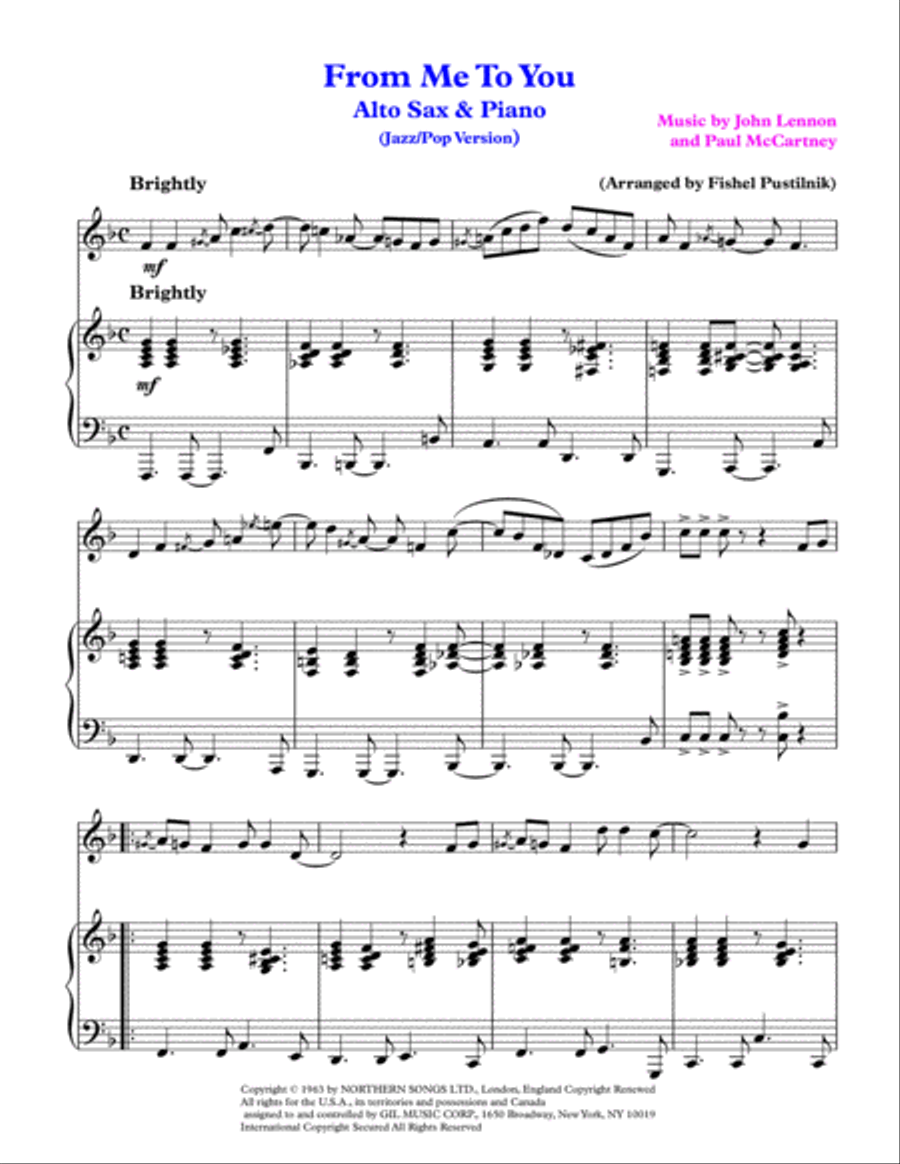 From Me To You Woodwind Duet scores gallery preview page 2