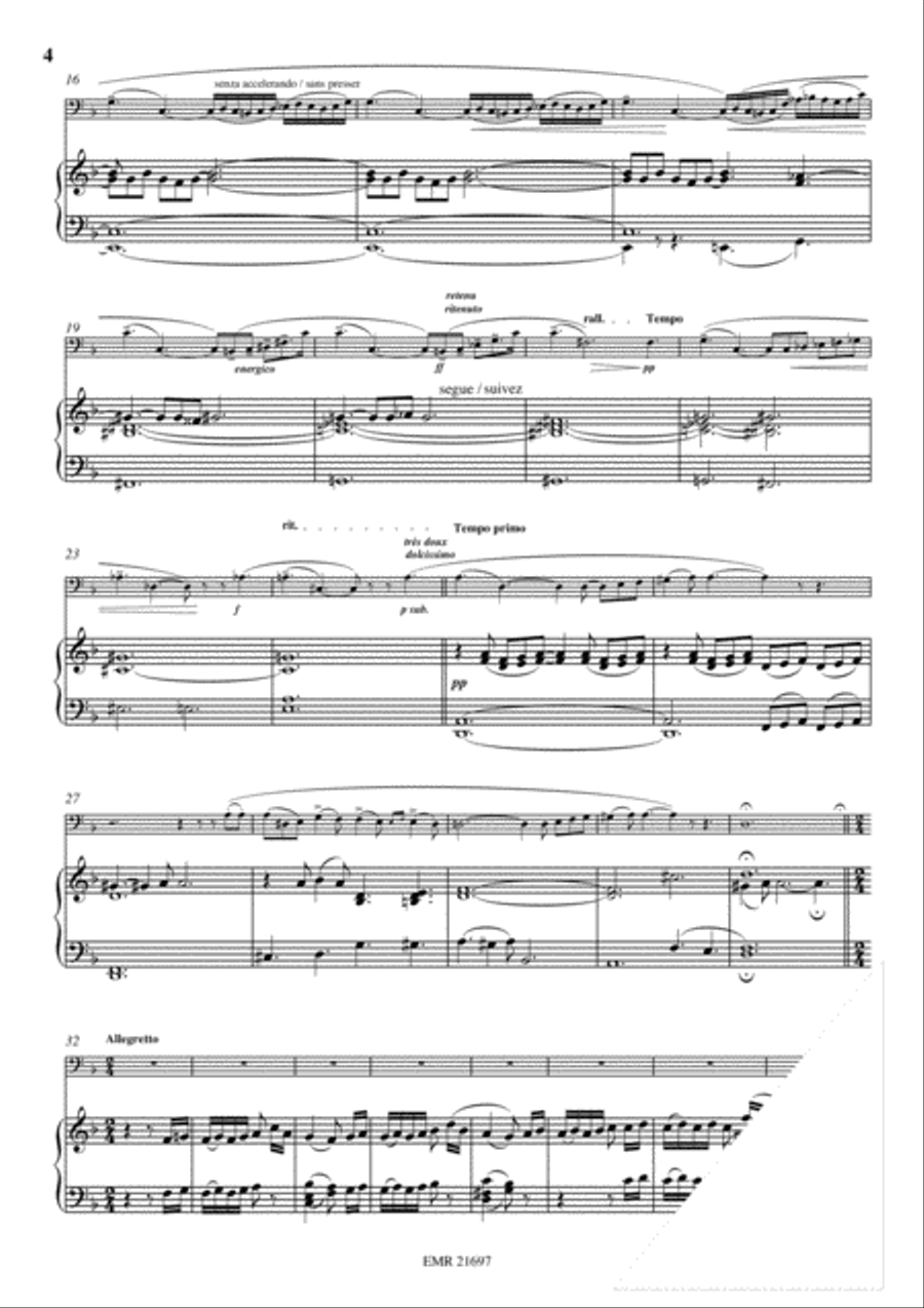 Andante et Allegretto Cello scores gallery preview page 4