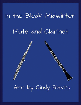 Book cover for In the Bleak Midwinter, for Flute and Clarinet
