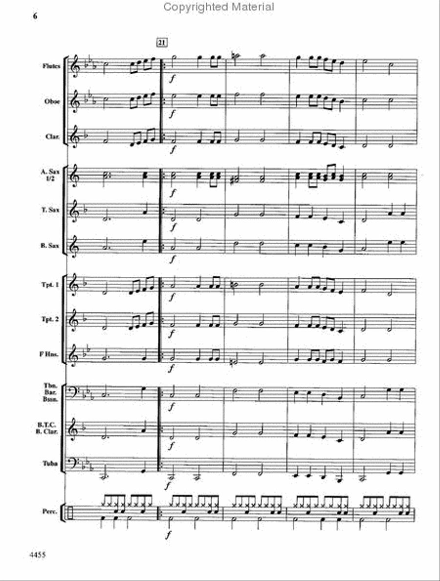 Rattle Snakes! Concert Band scores gallery preview page 6