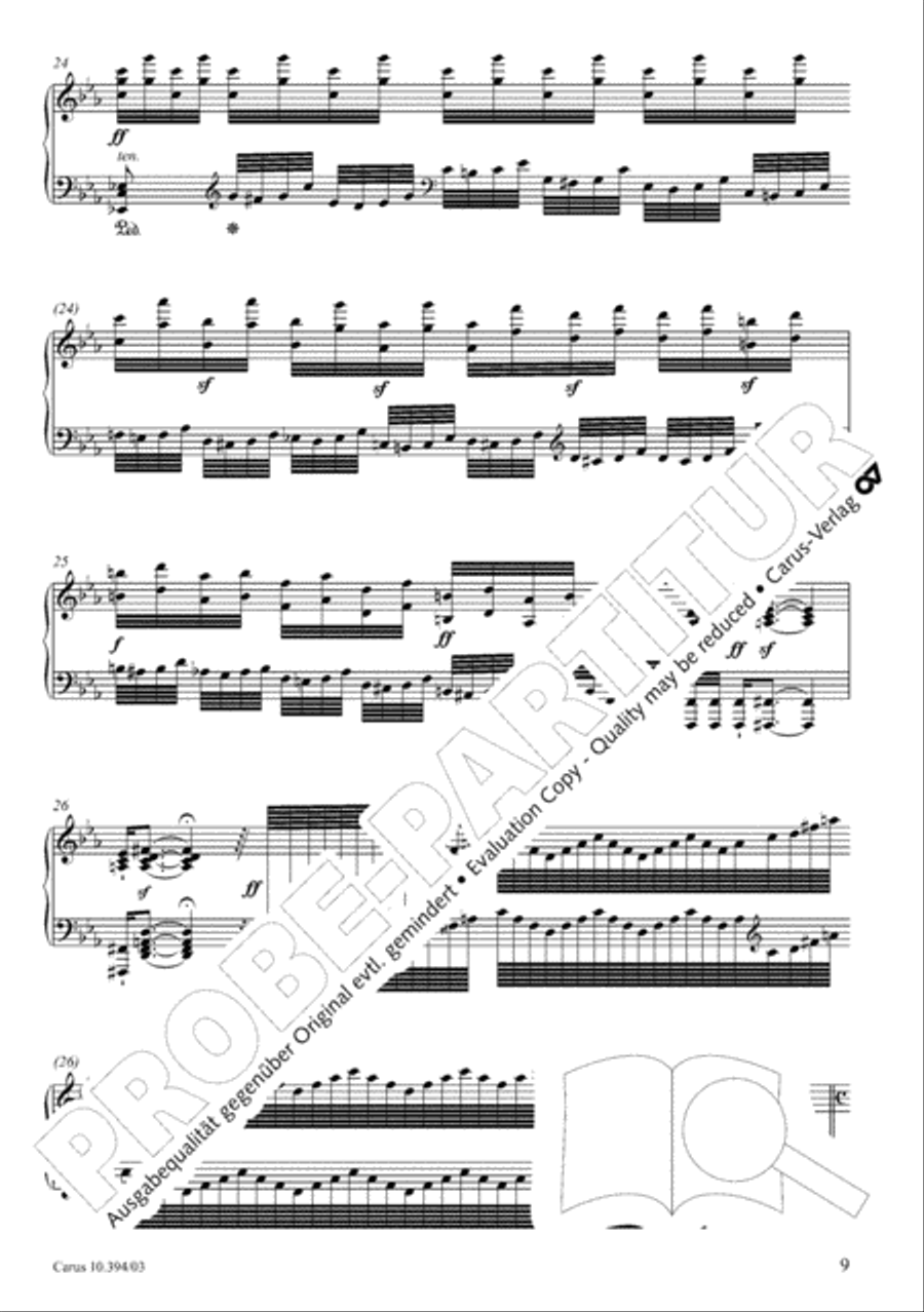 Fantasia for piano, choir and orchestra SSATB scores gallery preview page 10