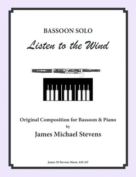 Listen to the Wind - Bassoon Solo & Piano image number null