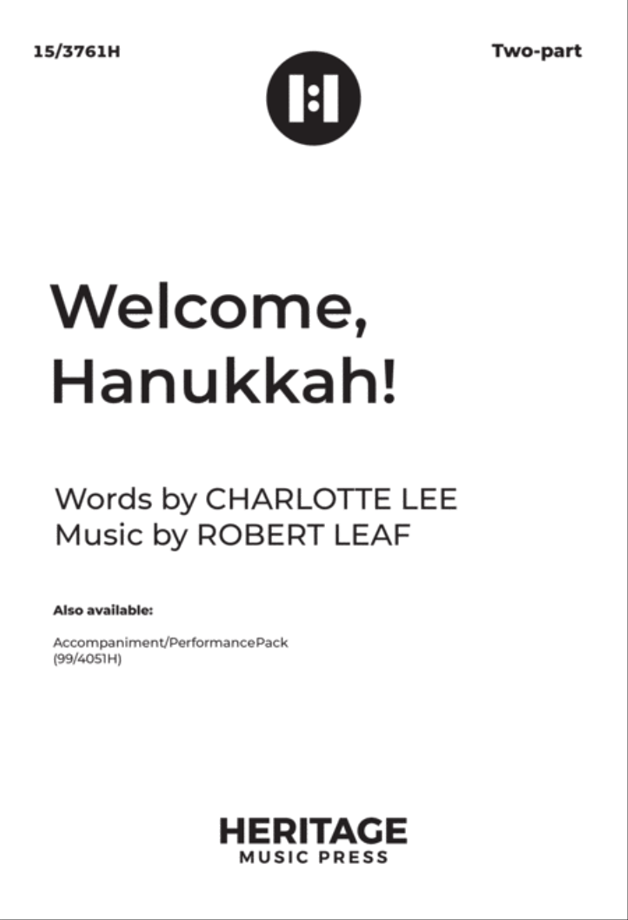Welcome, Hanukkah! 2-Part scores gallery preview page 1