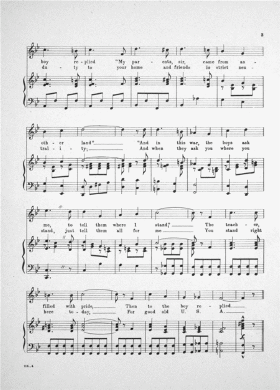 I'm an American, That's All Voice scores gallery preview page 3