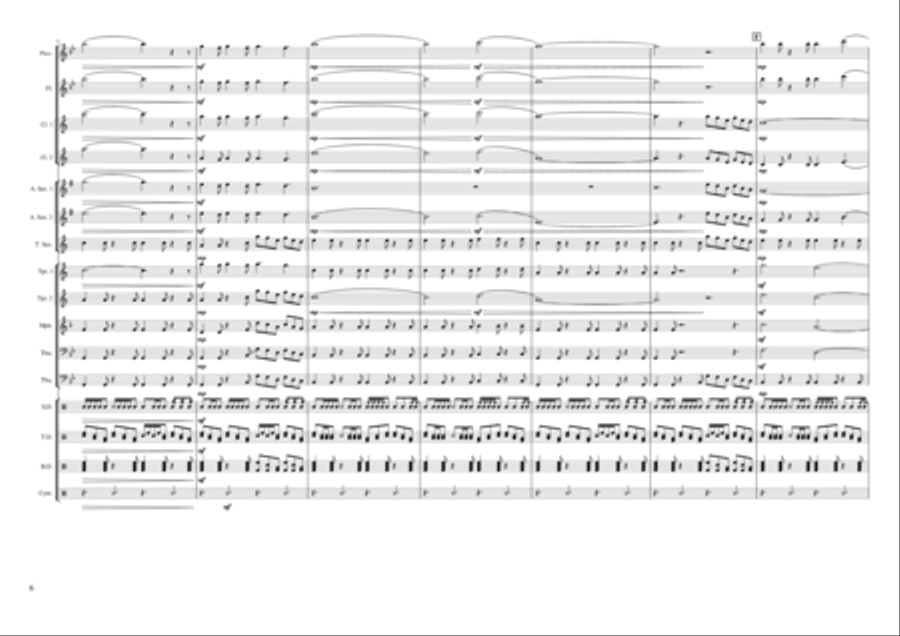 Electric Love Electric Love Marching Band scores gallery preview page 6