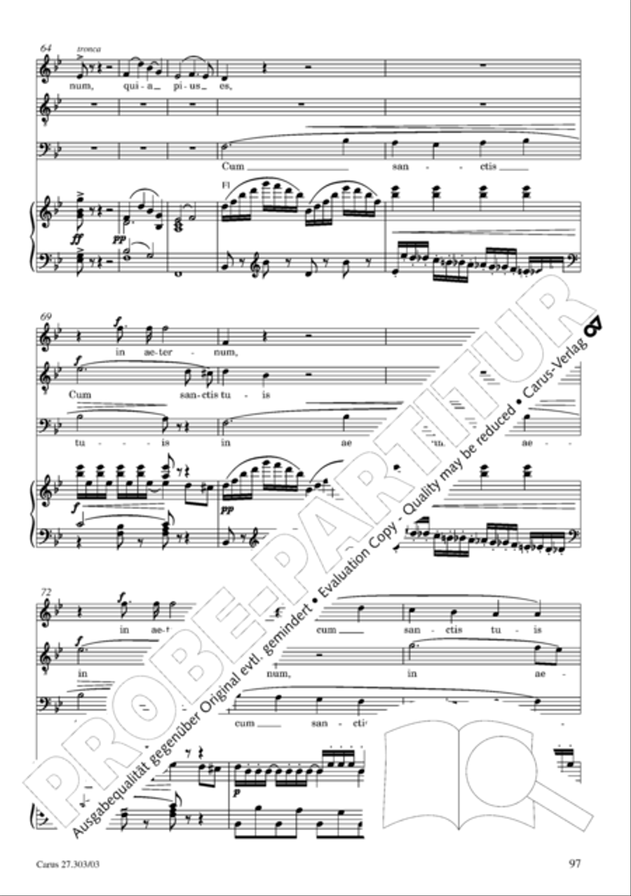 Messa da Requiem 4-Part scores gallery preview page 98