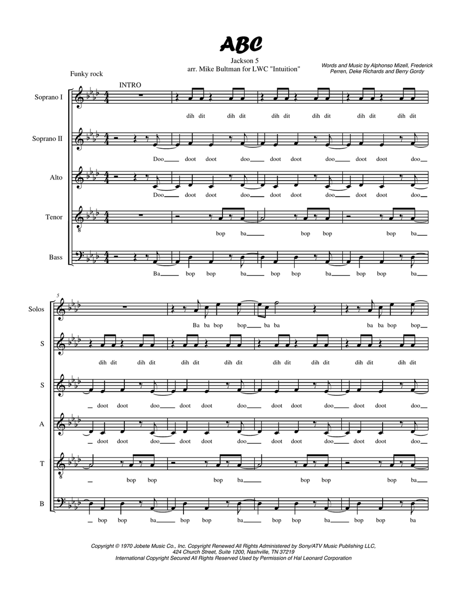 ABC 4-Part scores gallery preview page 1
