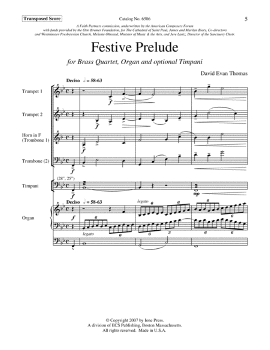 Festive Prelude Organ scores gallery preview page 11