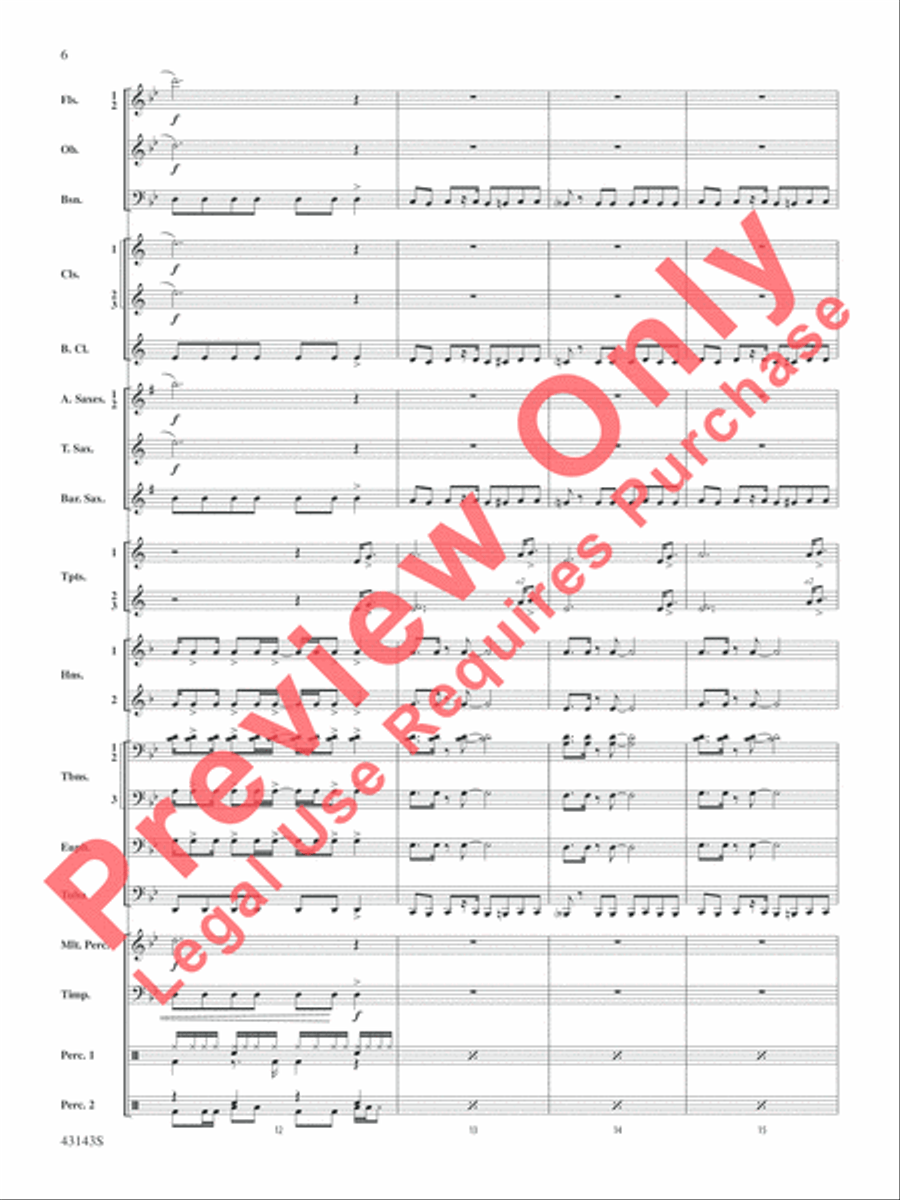 Rocky on Broadway Rocky on Broadway Concert Band scores gallery preview page 7