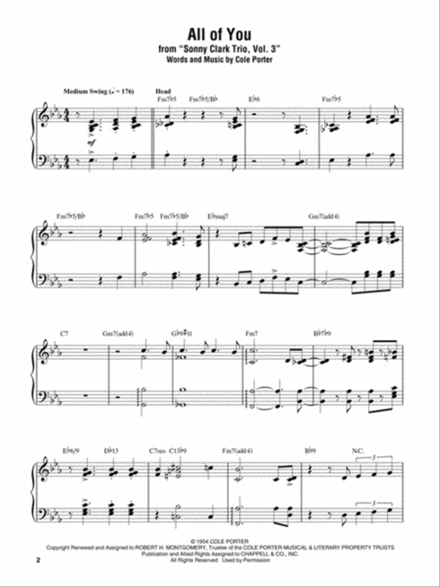 Bebop Piano Legends Bebop Piano Legends Piano scores gallery preview page 3