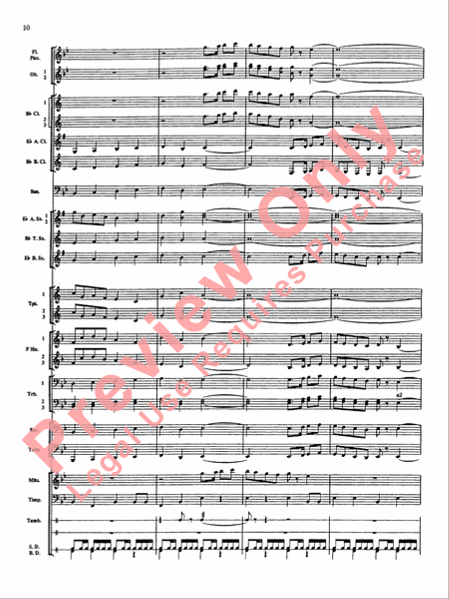 Percussion Mystique Concert Band scores gallery preview page 11