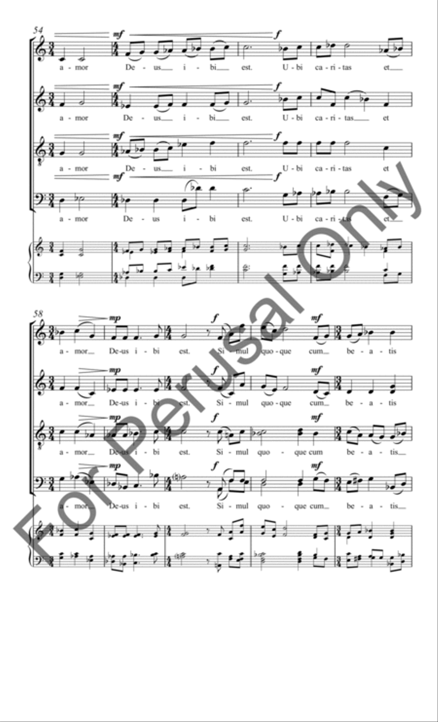 Ubi Caritas Ubi Caritas Divisi scores gallery preview page 8
