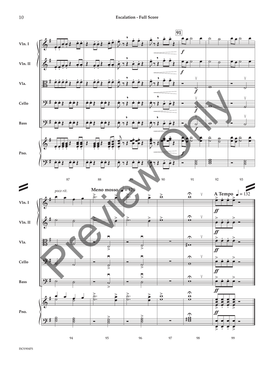 Escalation (Score) String Orchestra scores gallery preview page 9