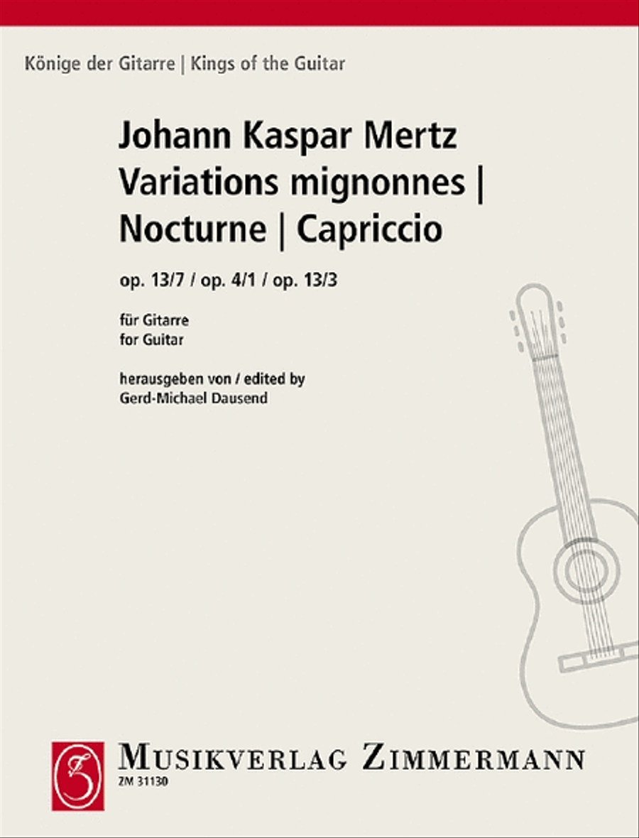 Variations mignonnes / Nocturne / Capriccio Classical Guitar scores gallery preview page 1
