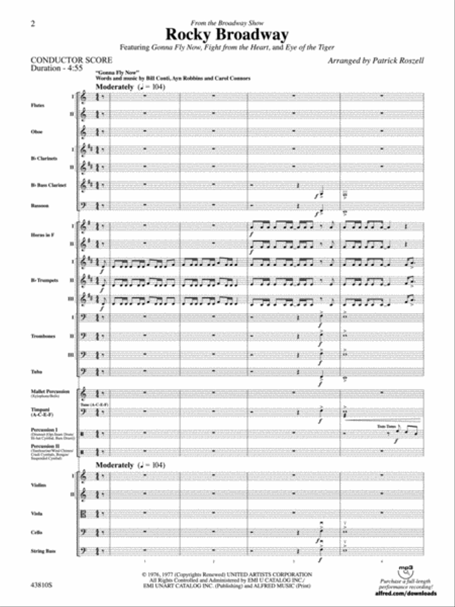 Rocky Broadway: Score Full Orchestra scores gallery preview page 2