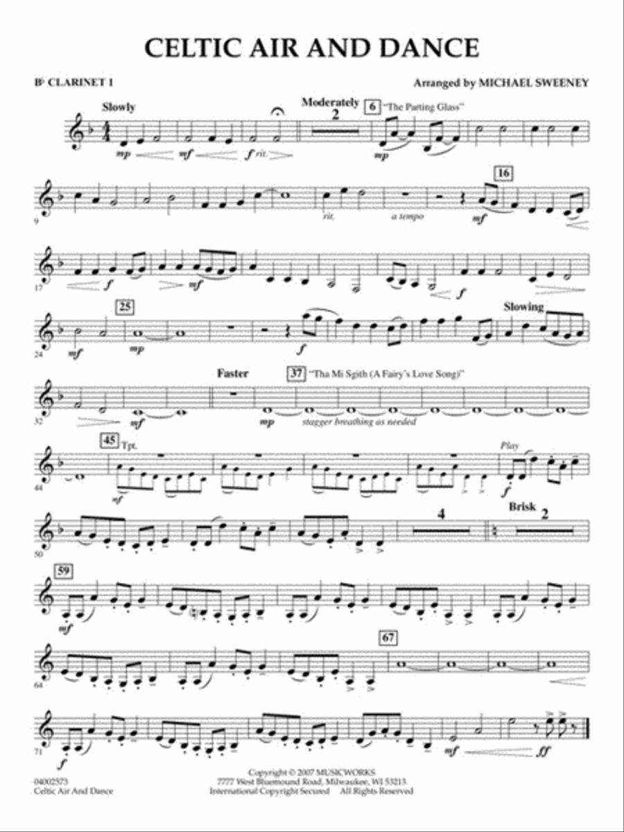 Celtic Air and Dance Concert Band scores gallery preview page 5