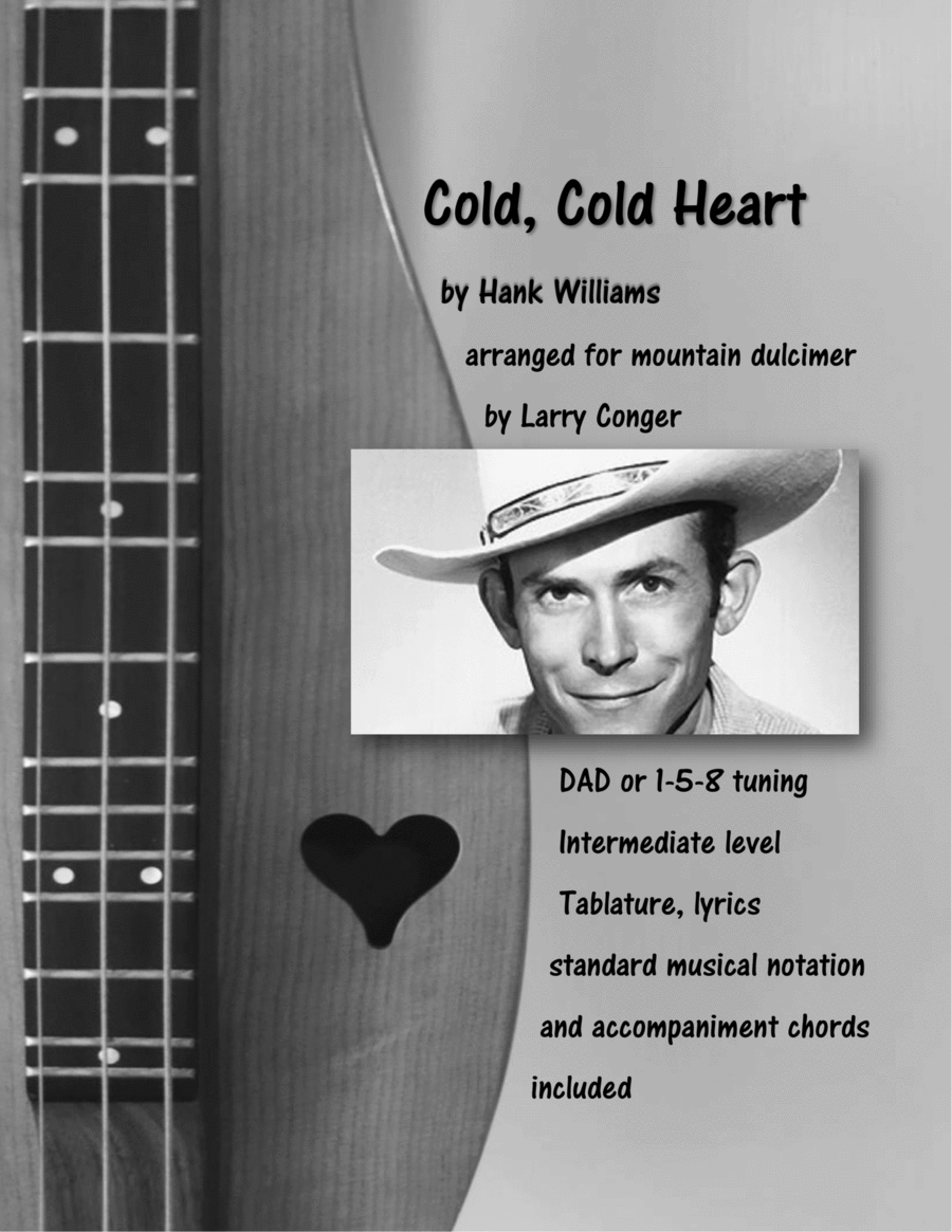 Cold, Cold Heart Dulcimer scores gallery preview page 1