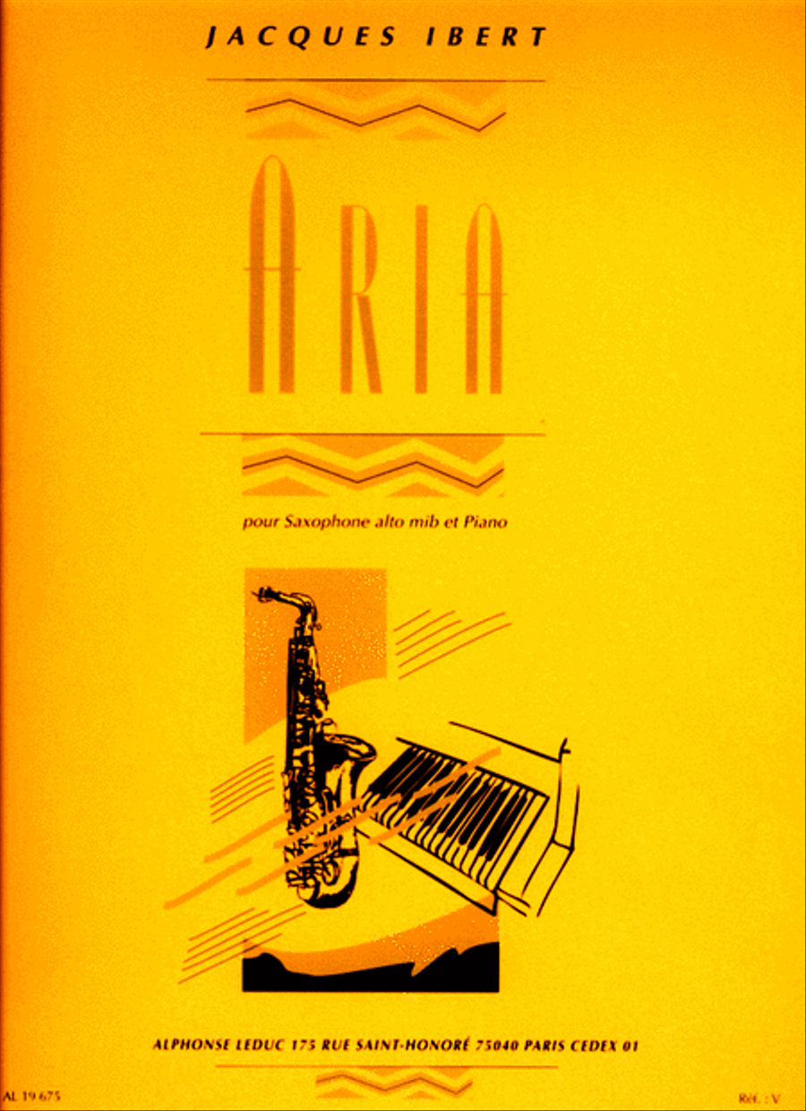 Aria Alto Saxophone scores gallery preview page 1