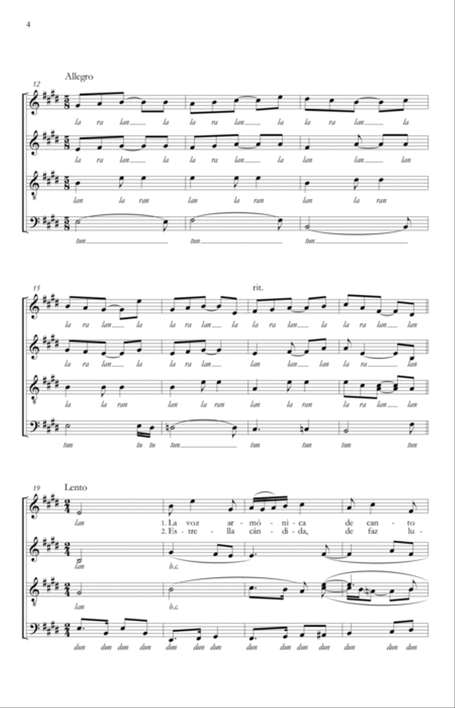 Dos aguinaldos venezolanos del siglo XIX 4-Part scores gallery preview page 4