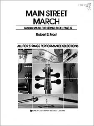 Book cover for Main Street March - Score