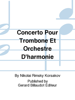 Book cover for Concerto pour Trombone et Orchestre d'Harmonie