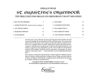 St. Augustine's Organbook