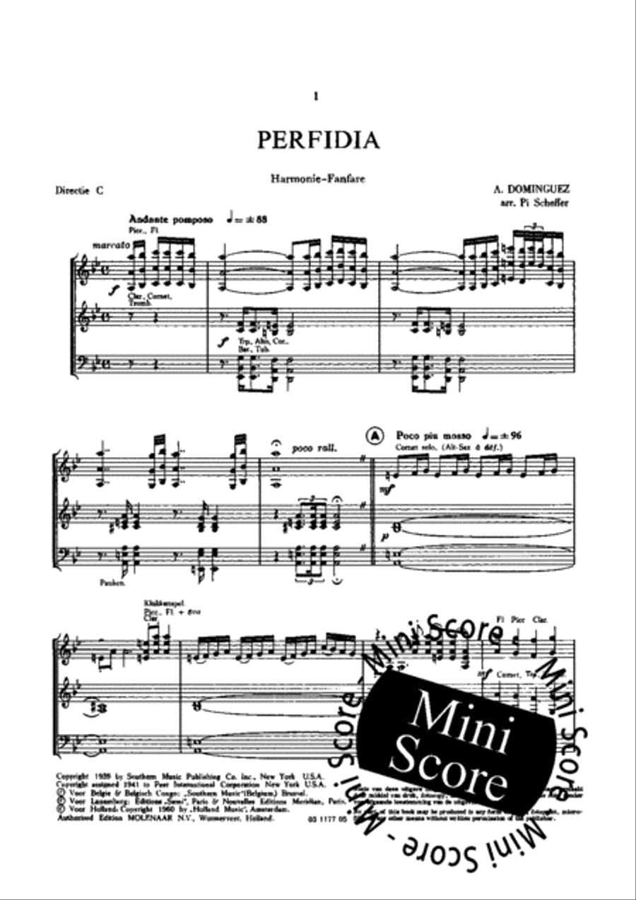Perfidia Big Band scores gallery preview page 5