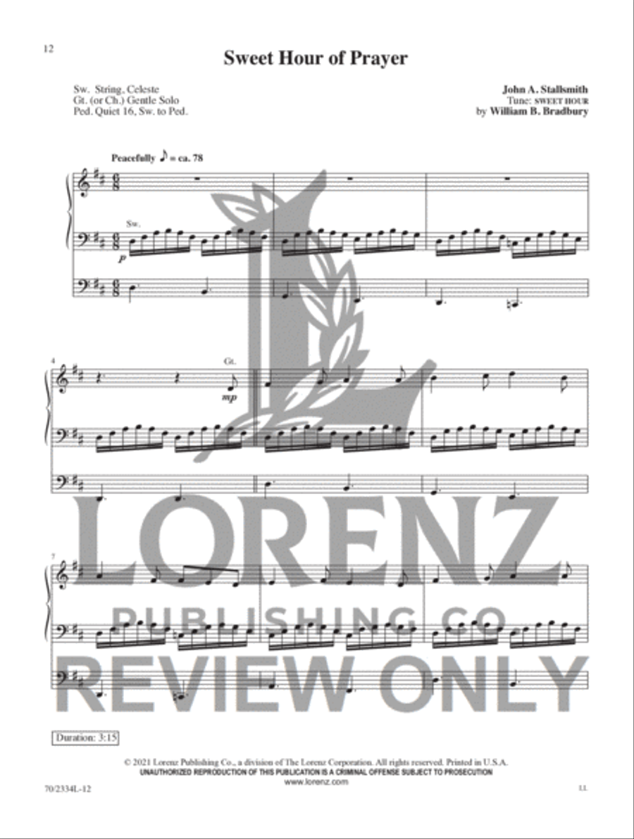 Jazzy Hymn Settings for Organ Organ Accompaniment scores gallery preview page 8