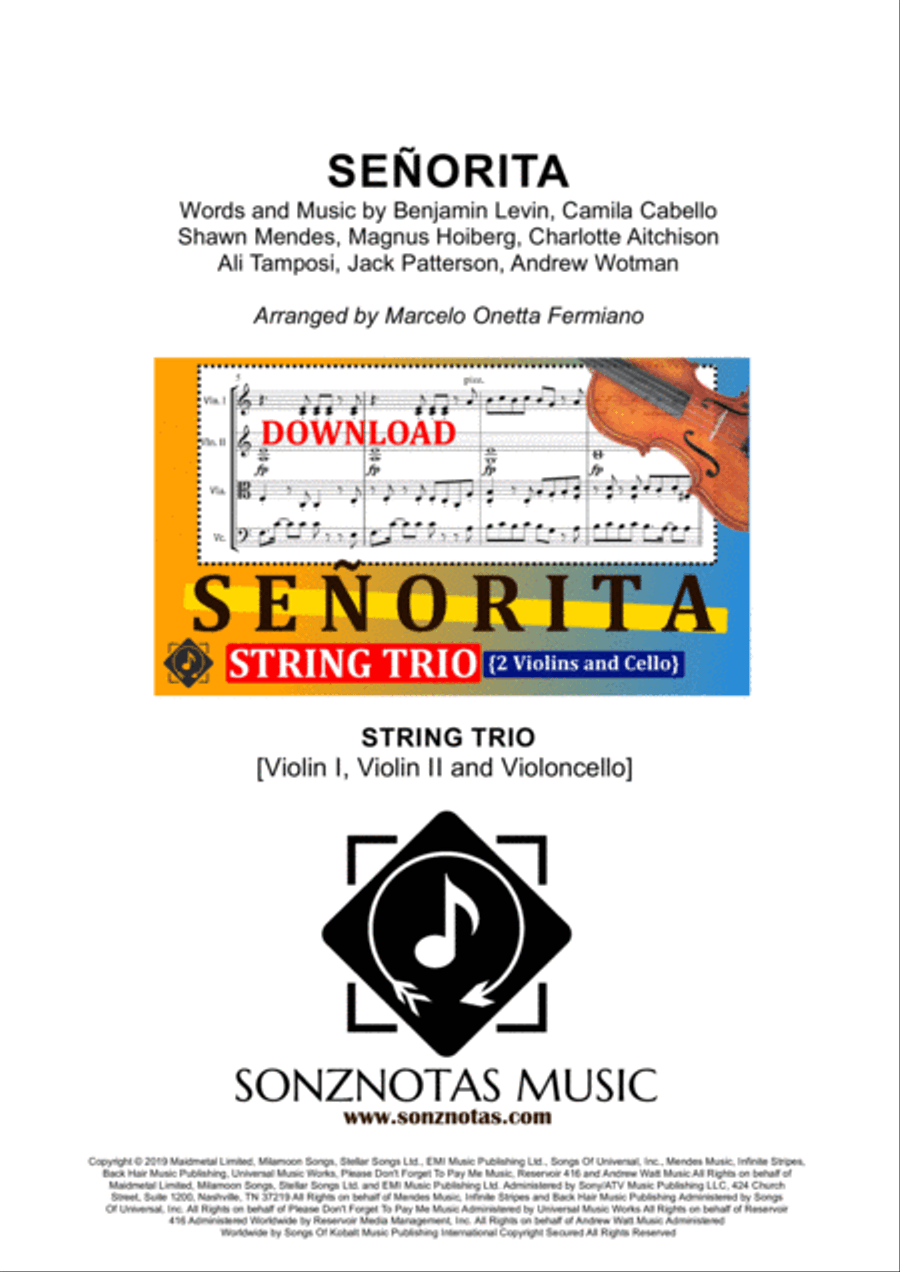 Senorita Small Ensemble scores gallery preview page 1