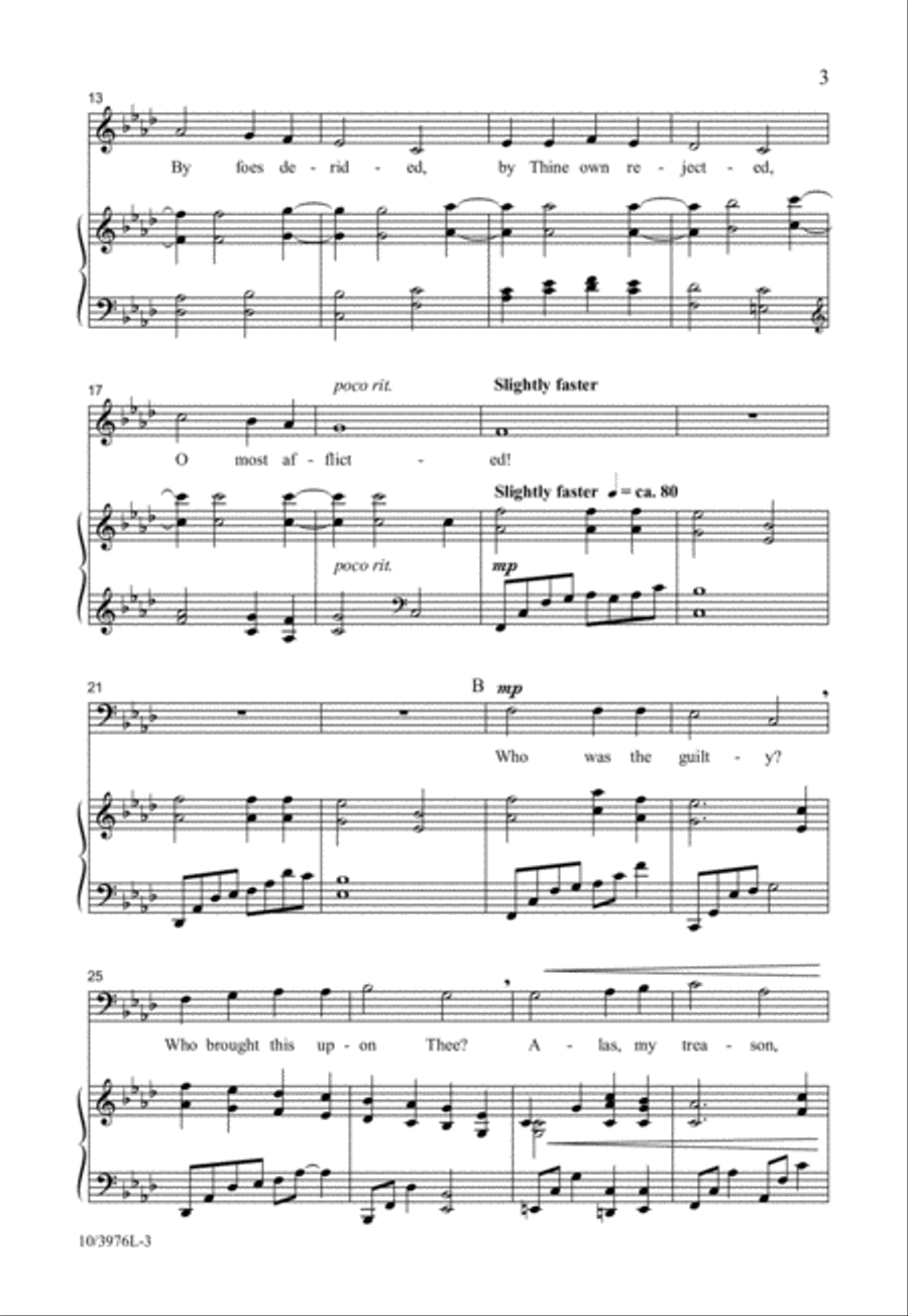 Ah, Holy Jesus Ah, Holy Jesus 3-Part scores gallery preview page 3