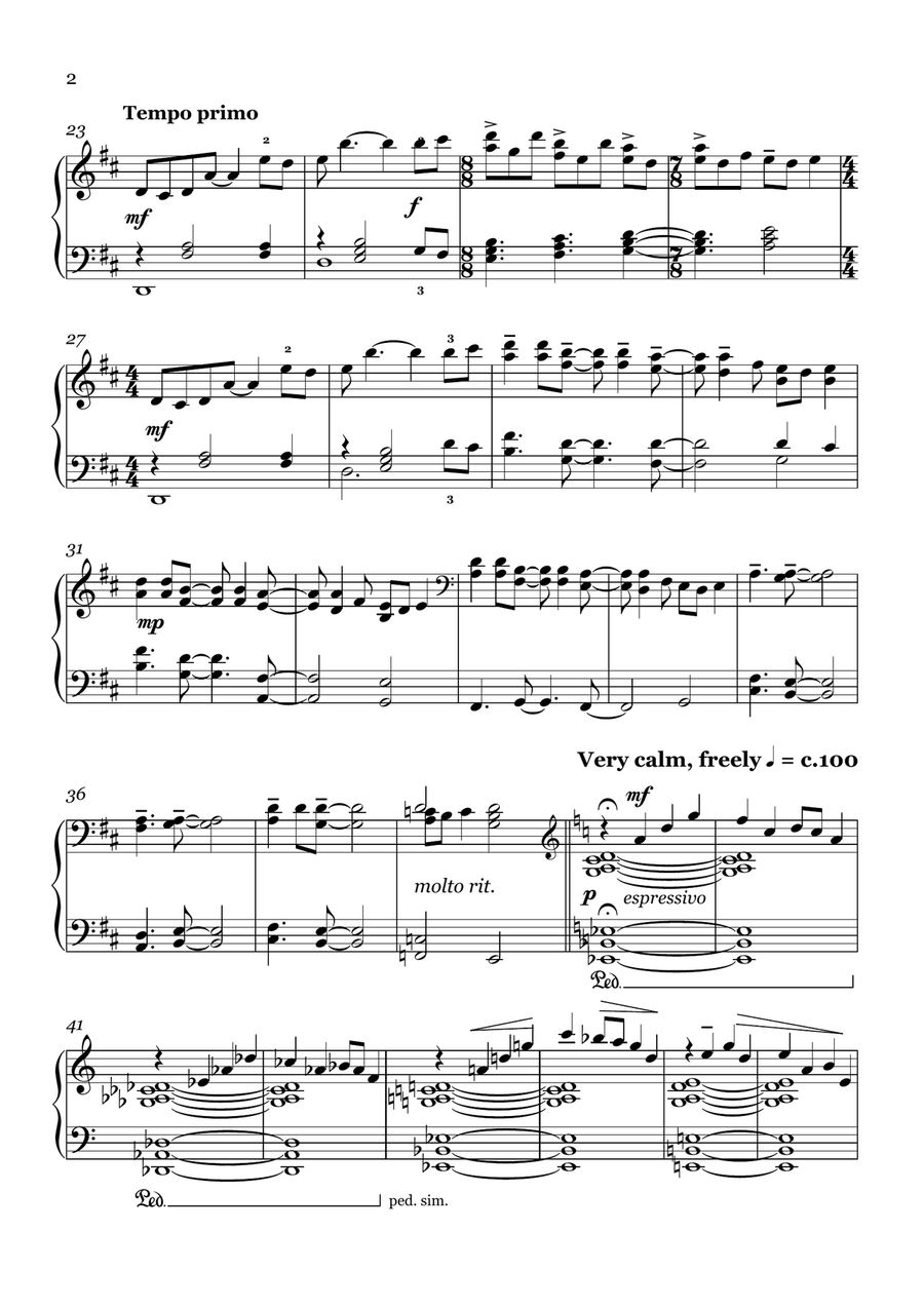 Utopia (Solo Piano Concert Piece Grade 8 WITH BONUS Simplified version Grade 5) Piano Method scores gallery preview page 2