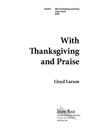 Book cover for With Thanksgiving and Praise