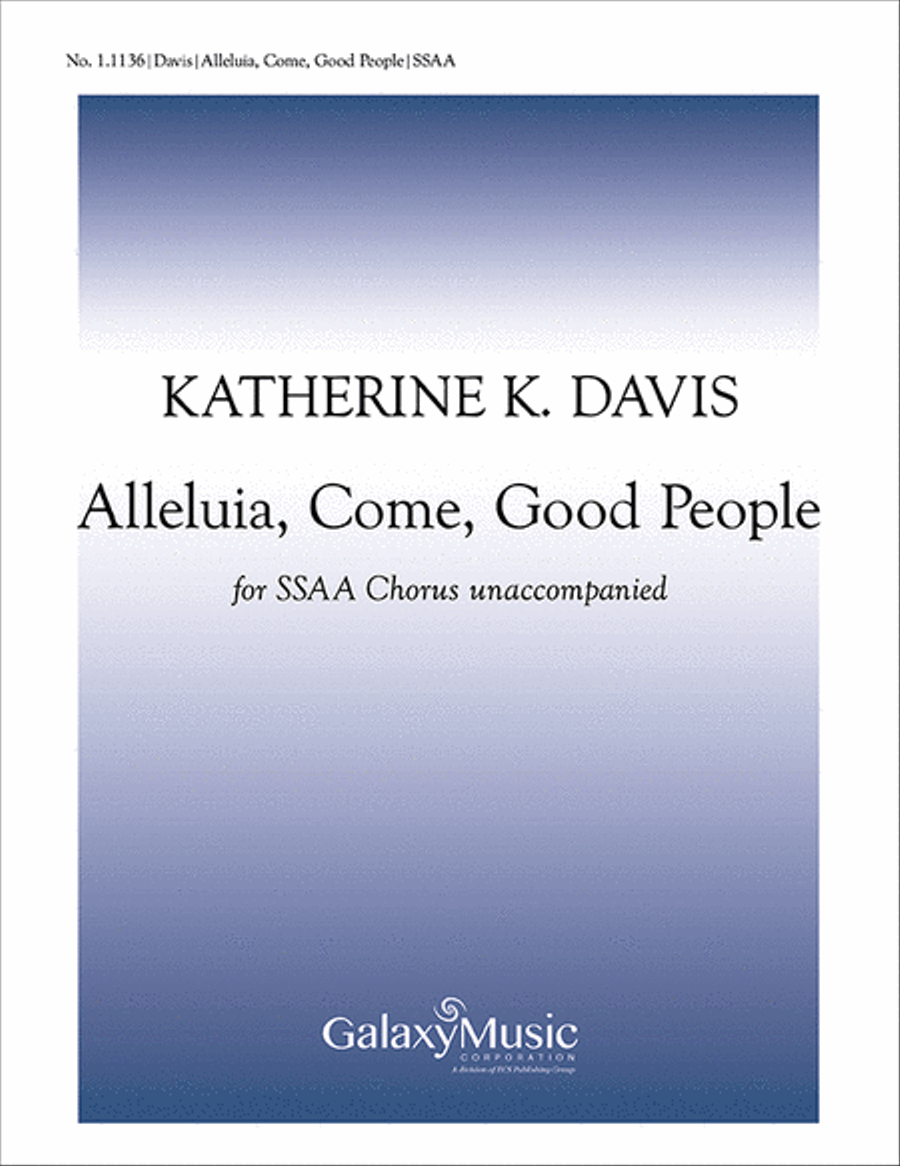 Alleluia, Come, Good People SSAA scores gallery preview page 1