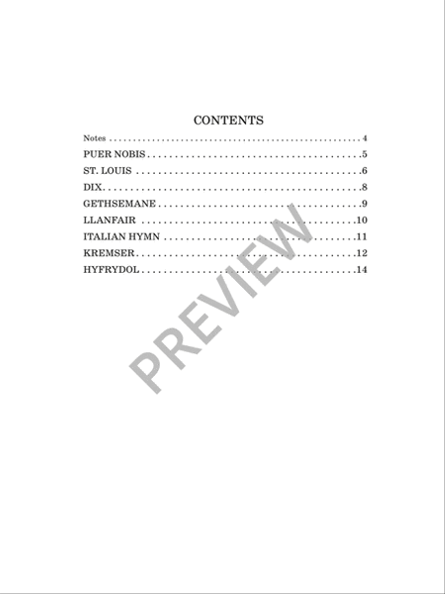 Eight Chorale Preludes for Treble Instrument and Organ Organ scores gallery preview page 4