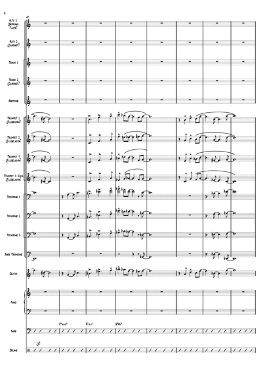 Free Time Jazz Ensemble scores gallery preview page 6